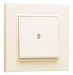 Переключатель 1-кл. СП Karea 10А IP20 крем. Makel 56010005