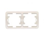 Рамка 2-м Mimoza горизонт. бел. Makel 22012