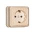 Розетка 1-м ОП Олимп 16А с заземл. сосна UNIVersal 5560902