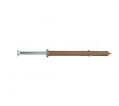 Дюбель-гвоздь PN-UK с потайной манжетой 6х40 нейлон контейнер (уп.130шт) Партнер 44911