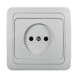 Розетка 1-м СП Classico 2022 16А IP20 бел. ASD / IN HOME 4680005959891