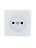 Розетка 1-м ОП Viola 16А IP20 без заземл. бел. LEZARD 751-0200-121