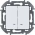 Выключатель 2-кл. Inspiria 10А IP20 250В 10AX с подсветкой/индикацией механизм бел. Leg 673630