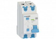 Автоматический выключатель дифф.тока D06 2р B10 30 мА электрон. тип АС ELVERT