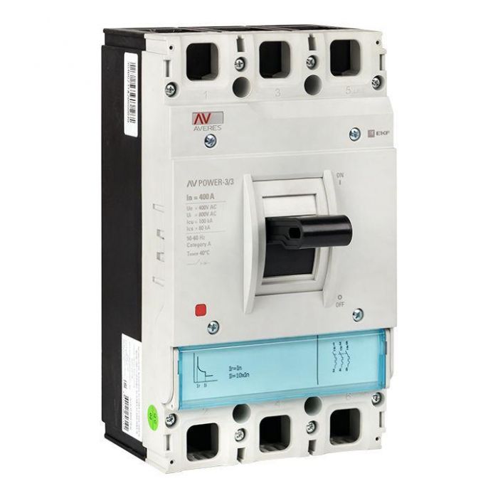 Выключатель автоматический 3п 400А 35кА AV POWER-3/3 TR AVERES EKF mccb-33-400-TR-av