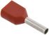 Наконечник НШВИ(2) 0.75-8 темн. красн. (уп.100шт) IEK UTE10-D75-100